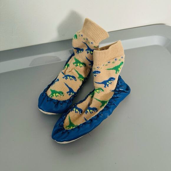 Konfetti Toddlers Sock Slippers Dinosaur Boys Size 10 - Picture 1 of 3